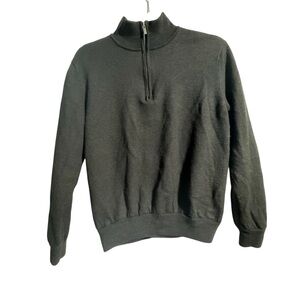 FootJoy Women’s Quarter-Zip Wool Sweater – Black – Size Medium - Casual Warm